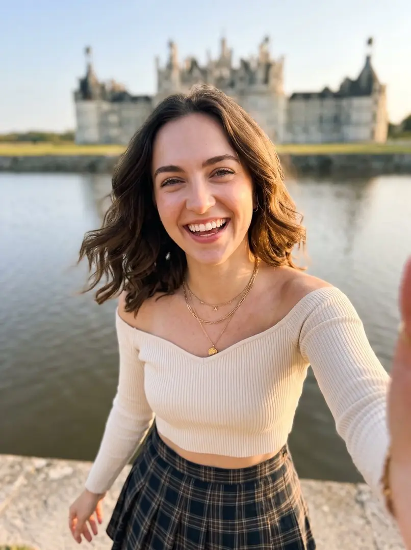 selfie by the lake